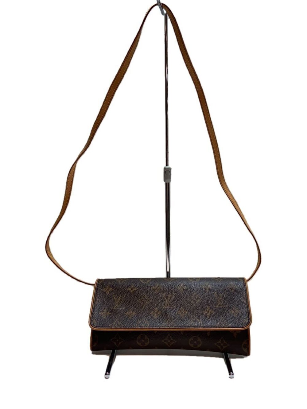Louis Vuitton Pochette Twin Monogram Canvas Brown